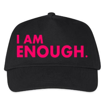 I am enough - Kids’ Baseball Cap - black - Front