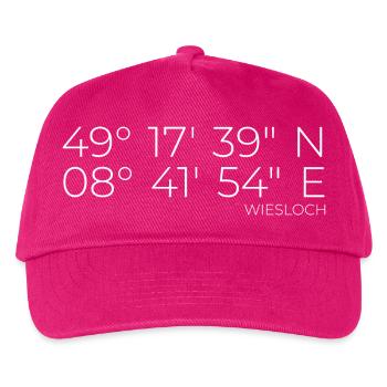 Coordonnées Wiesloch - Casquette de baseball Enfant - fuchsia - Devant