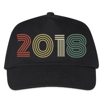 2018 Anniversaire Millésime 2018 Cadeau 2018 - Casquette de baseball Enfant - noir - Devant