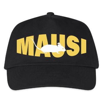 MAUSI - Kinder Basecap - Schwarz - Vorne