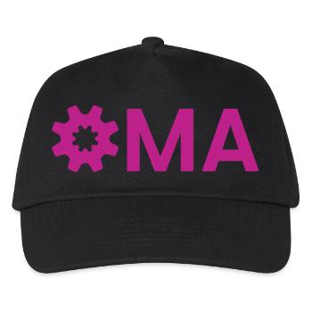 Oma Zahnrad Werkzeug Handwerk Ingenieur - Kinder Basecap - Schwarz - Vorne