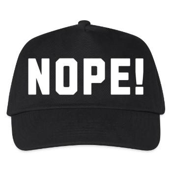 Nope! - Kids’ Baseball Cap - black - Front