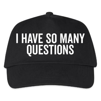 J’ai tellement de questions - Casquette de baseball Enfant - noir - Devant