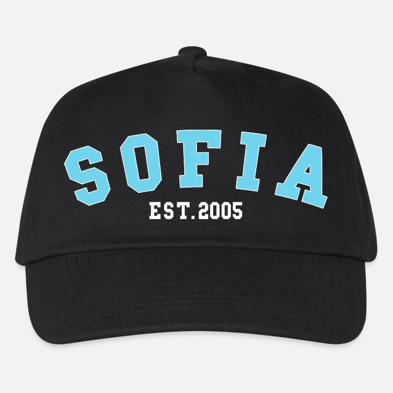 Sofia_Est_2005 - Kinder Basecap - Schwarz