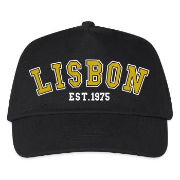 Lissabon Est. 1975 - Kinder Basecap - Schwarz - Vorne