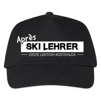 Après Ski Instructor Design Skiing Party Austria - Kids’ Baseball Cap - black - Front