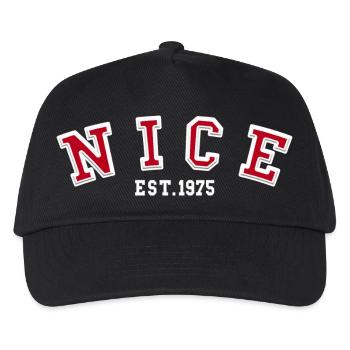 Nice, gegründet 1975 - Kinder Basecap - Schwarz - Vorne