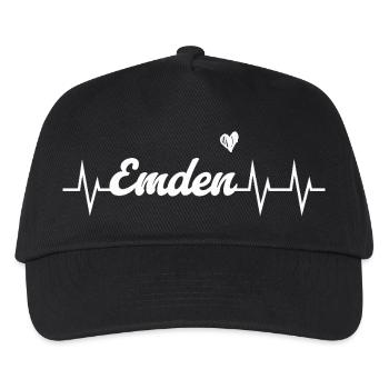 Heartbeat Emden - Kinder Basecap - Schwarz - Vorne