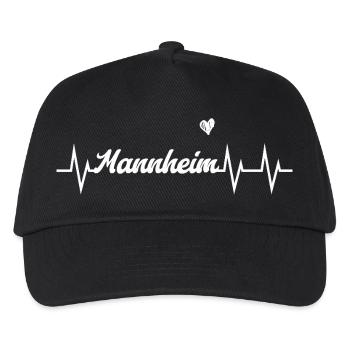 Heartbeat Mannheim - Kids’ Baseball Cap - black - Front