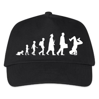 Évolution du breakdance - Casquette de baseball Enfant - noir - Devant