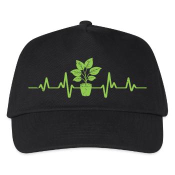 Gardener heartbeat garden gardening gardening - Kids’ Baseball Cap - black - Front
