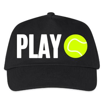 Tennis Tennis Player - Kids’ Baseball Cap - black - Front