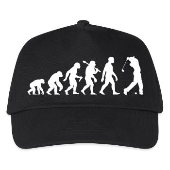 Golf Evolution for Men and Boys Retro Golfers - Kids’ Baseball Cap - black - Front