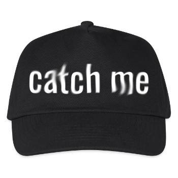 Catch me Geschenk Geist Halloween Cool - Kinder Basecap - Schwarz - Vorne
