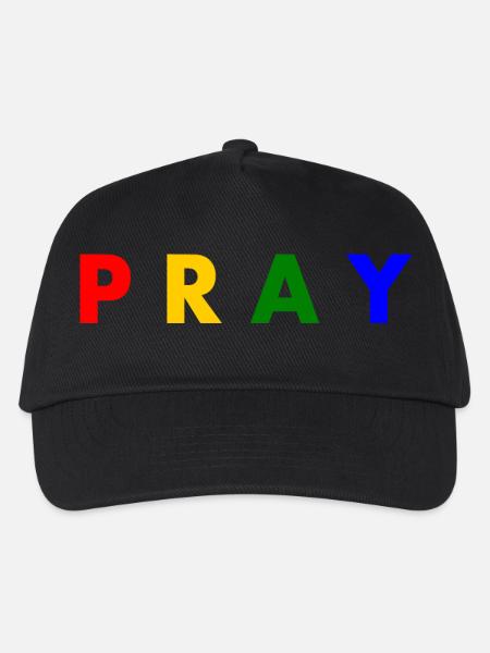 Pray - Kids’ Baseball Cap - black