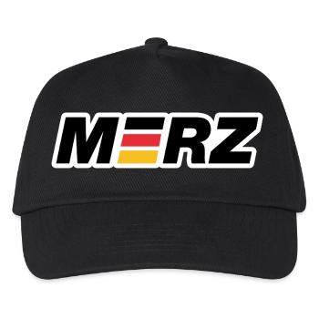 Merz - Kanzler - Kanzlerkandidat - Deutschland - Kinder Basecap - Schwarz - Vorne