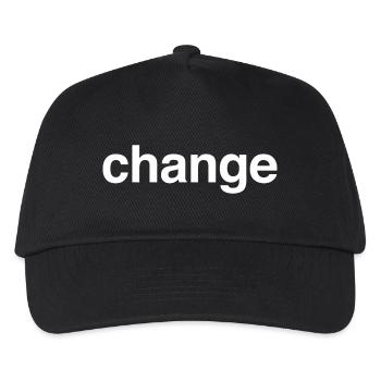 Change - Kids’ Baseball Cap - black - Front