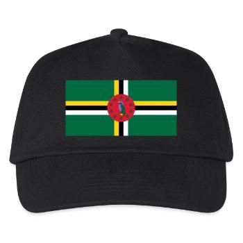 Flag of Dominica, Drapeau de la Dominique - Casquette de baseball Enfant - noir - Devant