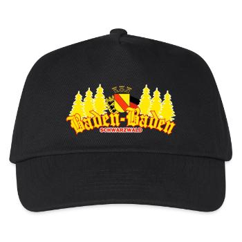 Baden-Baden - Kinder Basecap - Schwarz - Vorne