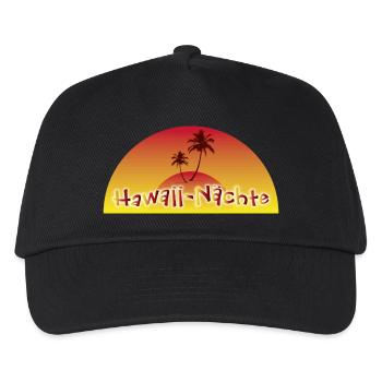 Hawaii-Nächte - Palme - Kinder Basecap - Schwarz - Vorne