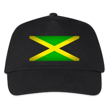 Jamaica (auf schwarz) - Kinder Basecap - Schwarz - Vorne