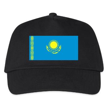 kazakstan flag - Kinder Basecap - Schwarz - Vorne