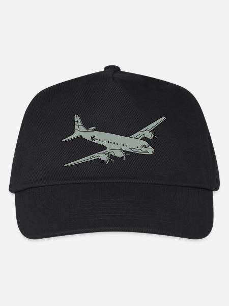 Flugzeug Rosinenbomber 2 - Kinder Basecap - Schwarz