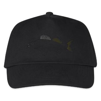 Target fish Zander - Kids’ Baseball Cap - black - Front