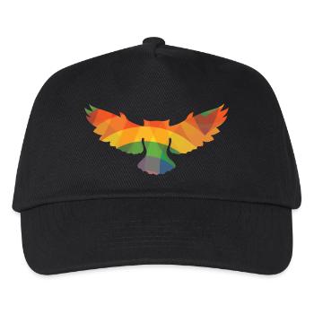 Colored OWL - Kids’ Baseball Cap - black - Front