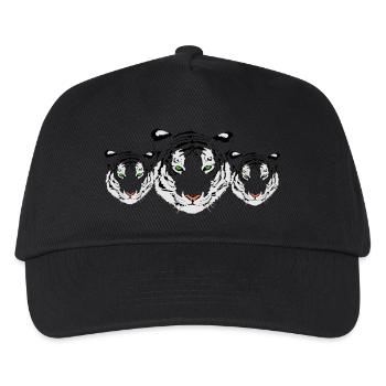 tigres, tigre blanc, trio tigre - Casquette de baseball Enfant - noir - Devant