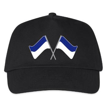 Flag blue-white | Flag | Football | Stadion - Kids’ Baseball Cap - black - Front