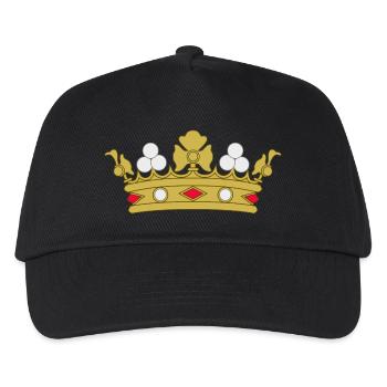 krone - Kinder Basecap - Schwarz - Vorne