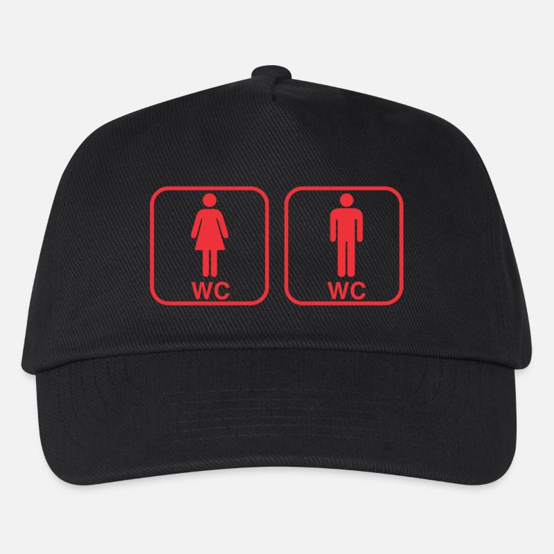 toilettes - Casquette de baseball Enfant - noir