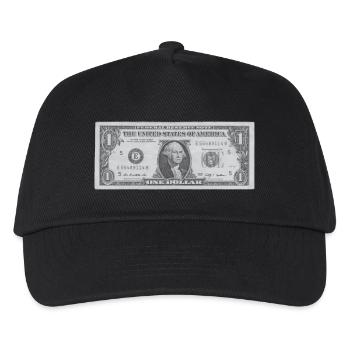 1 Dollar - Kinder Basecap - Schwarz - Vorne
