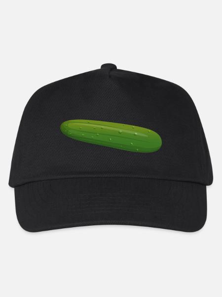 Gurke Zuccini Zucchini Zuchini Spreewald Geschenk - Kinder Basecap - Schwarz
