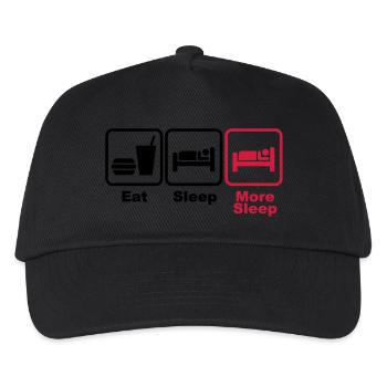 manger, dormir, plus 2c du sommeil - Casquette de baseball Enfant - noir - Devant