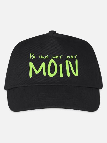Bi uns het dat MOIN - Kinder Basecap - Schwarz