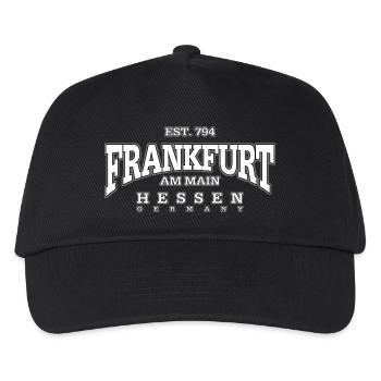 Frankfurt am Main (white) - Kids’ Baseball Cap - black - Front