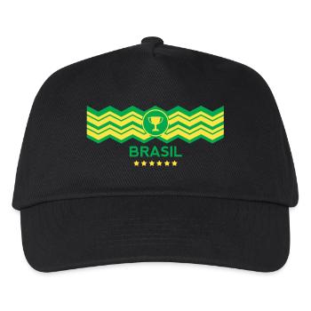 Campeão do mundo Brasil - Kinder Basecap - Schwarz - Vorne