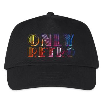 Seulement rétro - Casquette de baseball Enfant - noir - Devant
