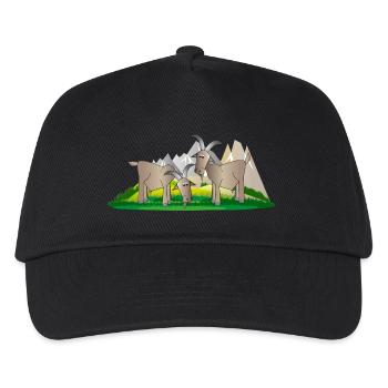 mountain goats - Kids’ Baseball Cap - black - Front