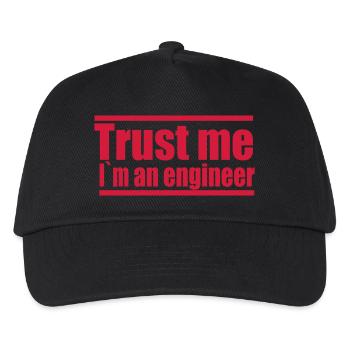 Ingenieur - Kinder Basecap - Schwarz - Vorne
