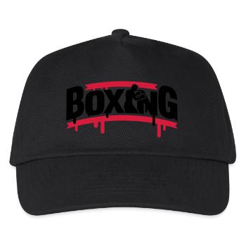 boxing_1_f2 - Kinder Basecap - Schwarz - Vorne