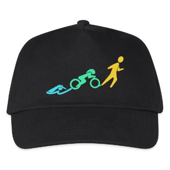 Movement Arc Sprint Bike Run - Kids’ Baseball Cap - black - Front