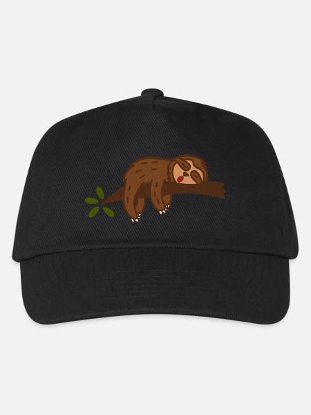 sloth - Kids’ Baseball Cap - black