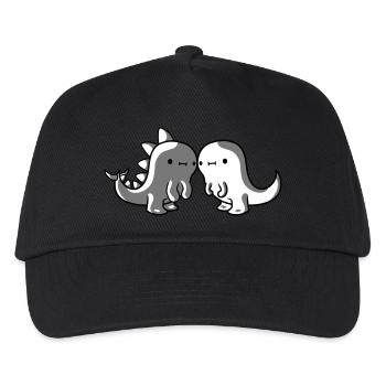 2 dinosaur friends - Kids’ Baseball Cap - black - Front