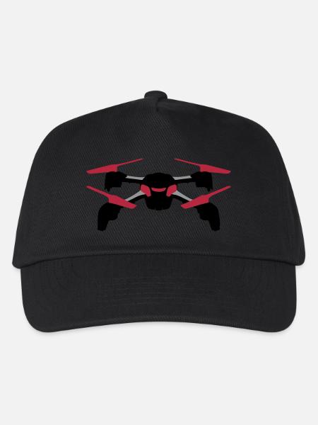 Drohne - Kinder Basecap - Schwarz