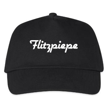 Flitzpiepe - Kinder Basecap - Schwarz - Vorne