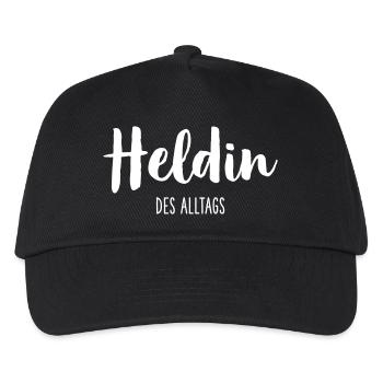 Heldin des Alltags - Helfer Retter Held - Kinder Basecap - Schwarz - Vorne