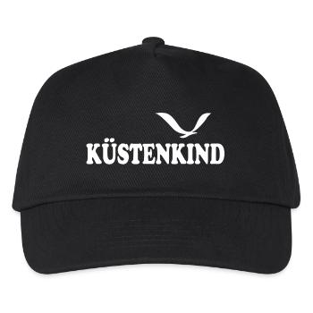 KÜSTENKIND - Kinder Basecap - Schwarz - Vorne